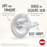 NUK MommyFeel Baby Dummy 0-9 Months BPA-Free Silcone Blush Sandstone 2 Count view 3