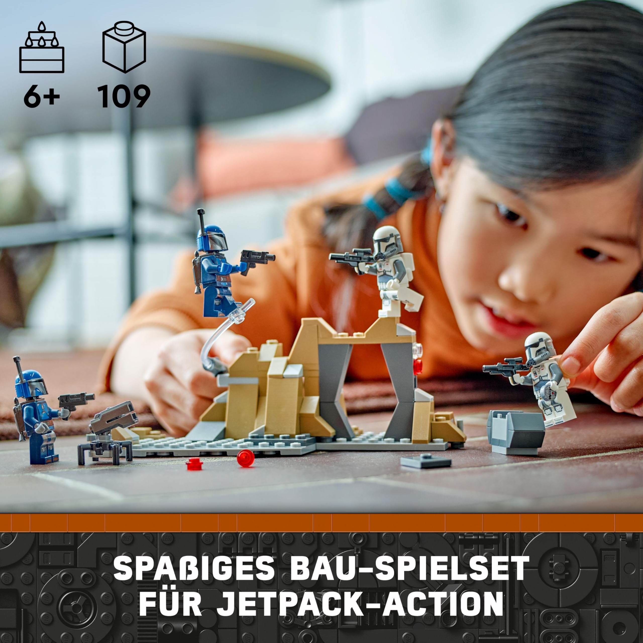 LEGO Star Wars: The Mandalorian Hinterhalt auf Mandalore Battle Pack, Abenteuer-Bauspielzeug für Kinder, Action-Spielset zum Sammeln, Geschenkidee für Jungen und Mädchen 75373 3