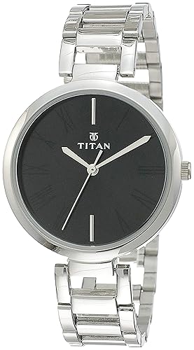 Youth Analog Black Dial Womens Watch -NK2480SM02