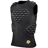 TIAXU TIAXU Youth Football Padded Shirt Chest Rib Protector Boys Heart Guard Sternum Protection Kids Rugby Undershirt