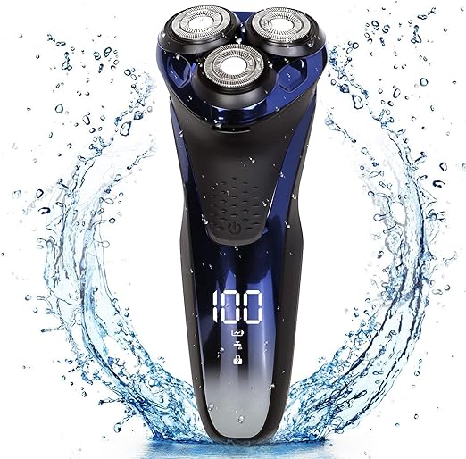 Electric Shavers Men,IPX7 Waterproof Wet & Dry Beard Trimmer USB
