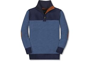 Gioberti Kids and Boys 100% Cotton Button Down Collar Knitted Pullover Sweater