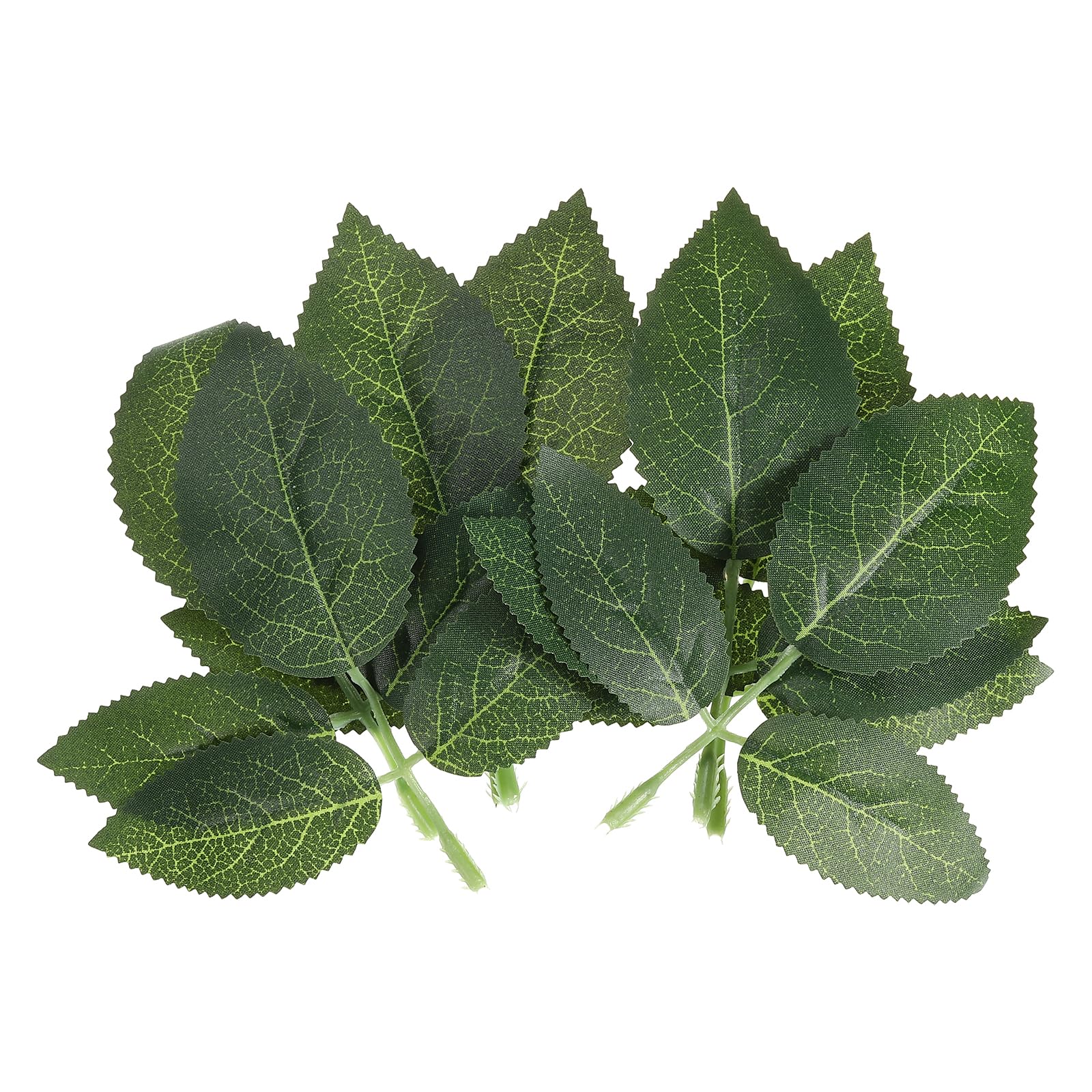 PATIKIL 5.1x5.1 Artificial Green Leaves, 90 Pcs Bulk Greenery Leaves Fake Rose Flower Leaves Fake Leaves for Wedding Bouquets Wreaths Decor