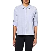 Lucky Brand Women's One Pocket Cropped Shirt