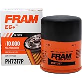 FRAM EG+ PH7317P 10K Mile Change Automotive Replacement Interval Spin-On Engine Oil Filter for Select Vehicle Model Years, Vehicle Engine Protection Oil Filter for Everyday Drivers