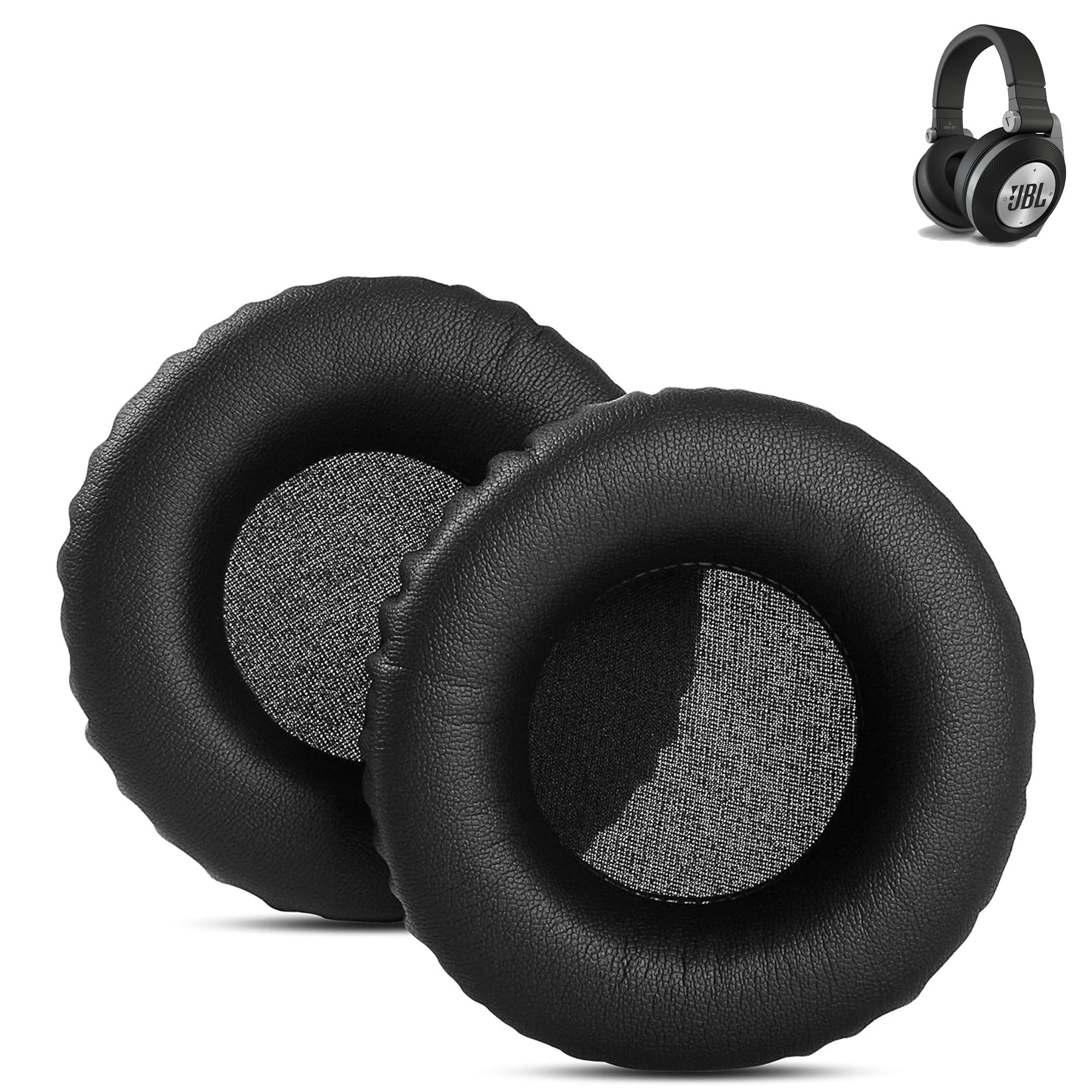 E50 Ear pads Replacement Compatible with JBL SYNCHROS E50,E50BT,S500,S700 Headphones Earpads Cushion (Protein Leather/Memory Foam)