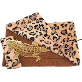 ADOGGYGO Bearded Dragon Bed Blanket Pillow Set, Soft Lizard Sleeping Bag | Bearded Dragon Tank Accessories, Cozy Plush Fabric, Warm Hideout Nest, Fits Bearded Dragons &amp; Small Reptiles