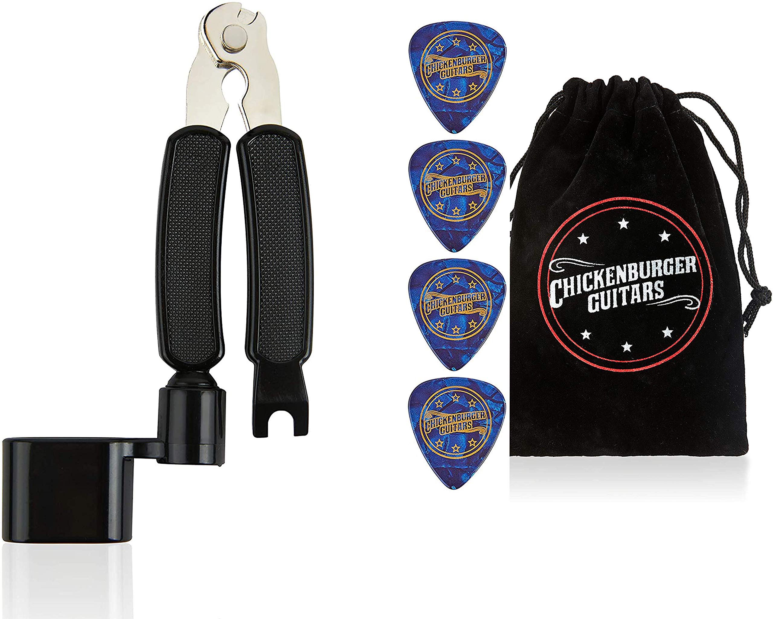 Chickenburger Guitars Guitar Multi Tool String Winder & Cutter in Gift Bag