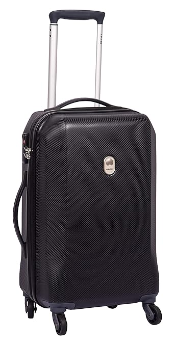 Delsey Misam ABS 55 Cm 4 Wheels Black Cabin Hard Suitcase
