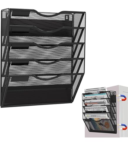 Amazon.com : LQPAFZ 7-Tier Magnetic File Holder, No Drilling Wall