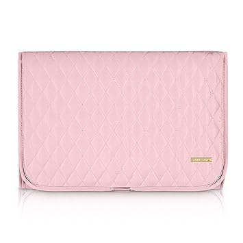 pink travel changing mat
