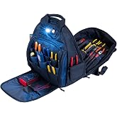 CLC Custom Leathercraft L255 Tech Gear 53 Pocket Lighted Backpack, Black