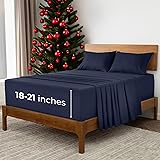 Mellanni Extra Deep Queen Sheets - 4 PC Iconic