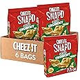 Cheez-It Snap'd Cheese Cracker Chips, Thin Crisps, Extra Crunchy, Sharp White Cheddar (6 Bags)