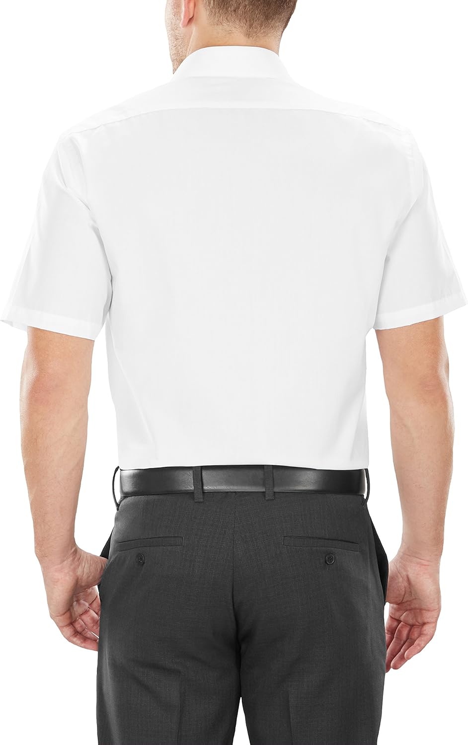 Van Heusen Men's Short Sleeve Dress Shirt Regular Fit Poplin Solid at  Men’s Clothing store