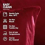 Deconovo Set of 2 Velvet Cushion Covers 30x50 cm Red Invisible Zipper view 6