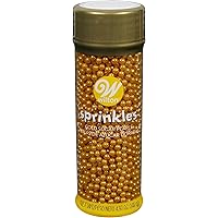 Wilton Sugar Pearls, 141 gram, Gold