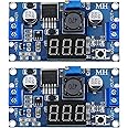 Weewooday Adjustable LM2596S DC-DC Buck Converter Reduced Voltage Regulator Power Supply Module 36V 24V 12V to 5V 2A Voltage Stabilizer with Digital Voltmeter Display (2)