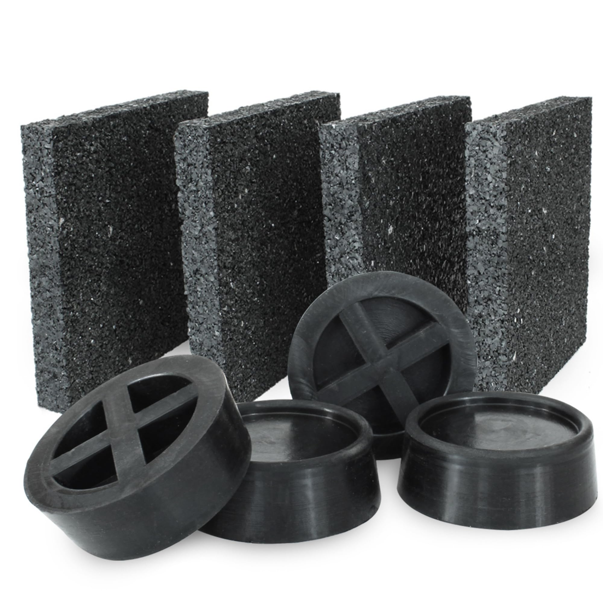 Mario10 Multipurpose Anti-Vibration Pads and Cups (black-cups, set)