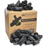 The Bincho Grill Binchotan Charcoal for Japanese BBQ. Natural Hardwood High-Grade Yakitori and All Types of Grills. (9.9 lbs / 4.5 kg) Black