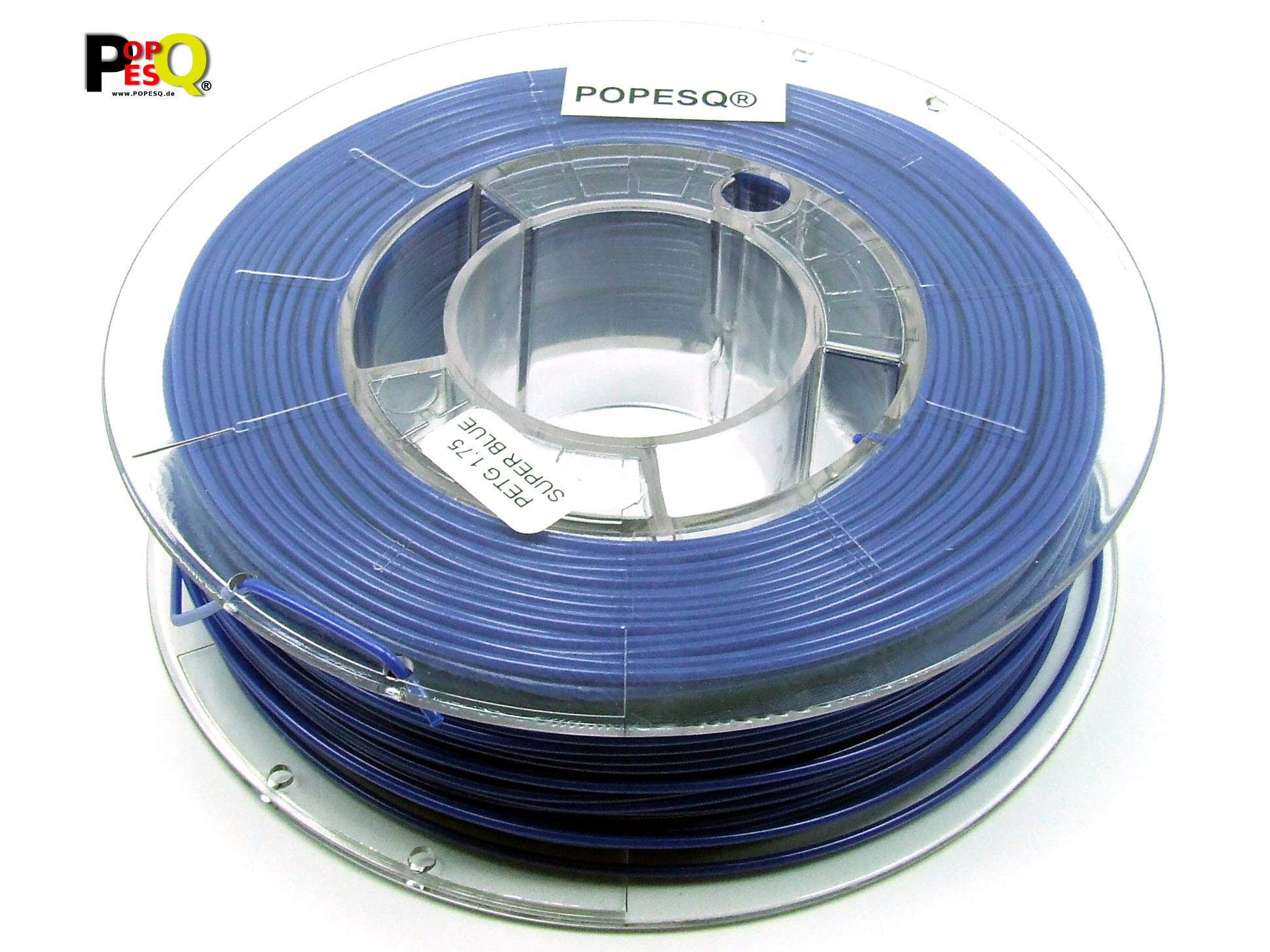 POPESQ® 330 g x PETG Premium Filament 3D Printer PET-G 1.75mm Blue #A2372