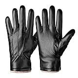 Alepo Winter PU Leather Gloves For Men, Warm