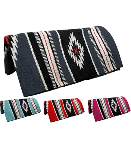 Couverture De Selle Western - Laine Néo-Zélandaise - Taille 34*42 Pouces - NEUF