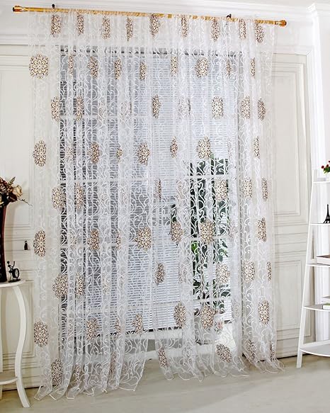 Amazon Com Beyonds Sheer Curtains Panels For Livingroom