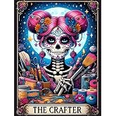 DIY Skull Diamond Art Kits for Adults, Diamond Painting Kits for Beginners | 5D Diamond Dot, Small Gem Painting Kit, Full Drill Dimond Art Paintings Kit, Crafts for Adults, Home Wall Decor (12x16inch)