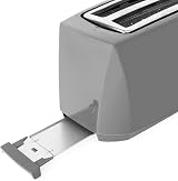 Quest 4 Slice Toaster Grey Extra Wide Long Slots 6 Settings Defrost Reheat view 8
