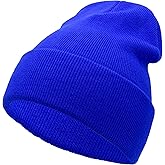 Unisex Knit Soft Warm Cuffed Beanie Hat Winter Camo Hats for Men Women