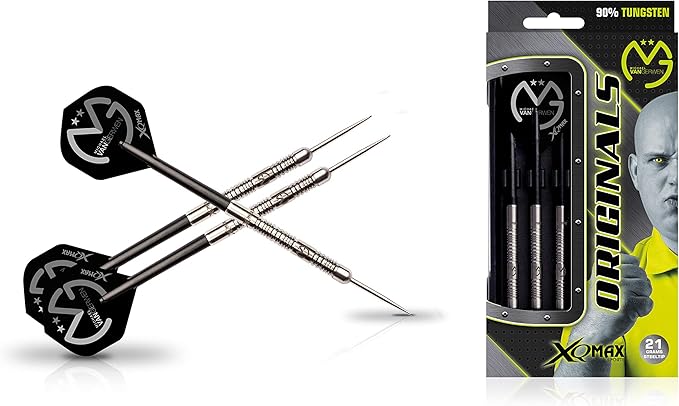 Amazon Xqマックスダーツ マイケル ヴァン ガーウェンモデル オリジナルダーツセット バレル 90 スティール 21g ダーツ矢 通販