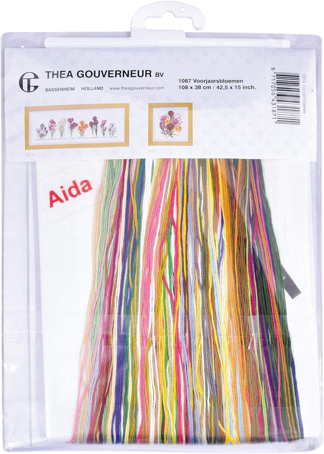 Thea Gouverneur, Counted Cross Stitch Kit, Bulbs, Aida, 16 Count, Embroidery Kit for Adults - Image 5