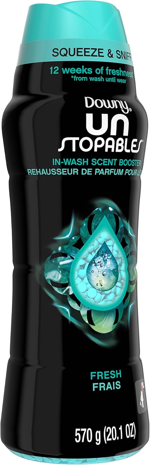 Downy Unstopables In-Wash Scent Booster Beads, FRESH, 20.1 oz: Health & Personal Care