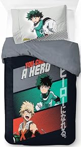 Jay Franco My Hero Academia Single Duvet Cover Set 100% Cotton