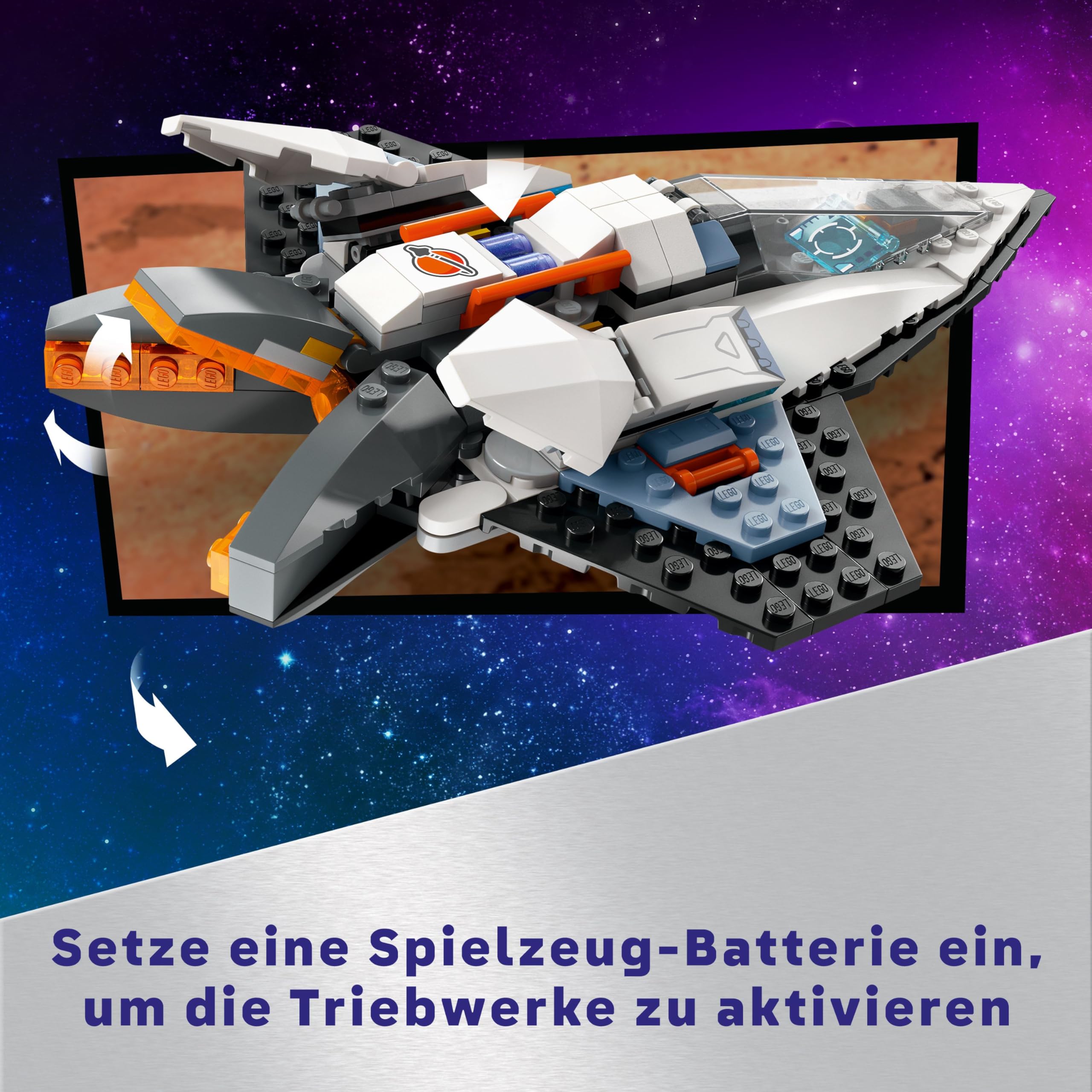 LEGO City Raumschiff, Weltraum-Spielzeug mit Space Shuttle für Kinder zum Bauen, Jungen und Mädchen ab 6 Jahren, Set mit Astronaut-Figur 60430 5