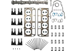 GASEKAN E1840P Sloppy Stage 2 Camshaft Kit W/Gaskets Lifters Trays Pushrods Fit For Chevrolet Silverado Tahoe GMC Sierra Yukon Pontiac Gen III/IV LS LS1 LS6 LS2 LQ4 LQ9 4.8L 5.3L 5.7L 6.0L 6.2L V8 1999-2013