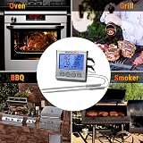 ThermoPro TP17 Digital Meat Thermometer Dual Probes Large Backlit LCD Oven Grill view 5