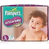 Pampers Active Baby Large Size Diapers (78 count)