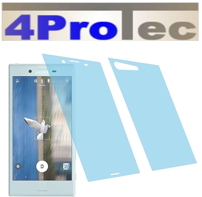 2x Crystal clear klar Schutzfolie (1x vorne 1x hinten) für Sony Xperia X Compact Premium Displayschutzfolie Bildschirmschutzf