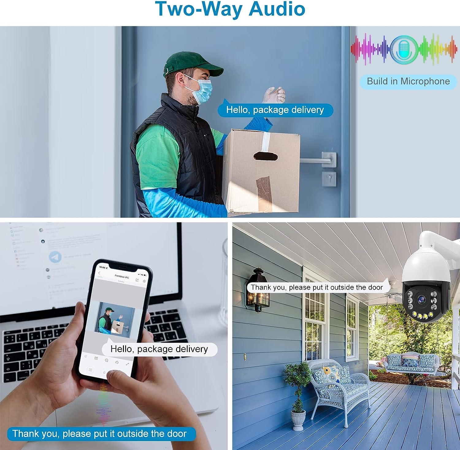 Anpviz 4K PoE PTZ Camera Outdoor, Pan Tilt 20X Optical Zoom & Human/Vehicle Detection, 8MP Speed Dome Security Camera with Auto-Tracking, 2-Way Talk, Smart Color Night Vision(U Series)