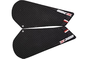 REVSOSTAR Motorcycle Tank Side Traction Pad, Anti Slip sticker ,Gas Tank Pad, Traction Side, Fuel Knee Grip Decal for GSXR 600 750 2011-2015 (black) with Random Sticker