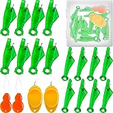 VONEEDL 20 PCS Fish Type Needle Threaders Set for Sewing Machines (Compatible Only with Side-Threading Machine Needles) &amp; Simple Hand Sewing