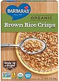 Barbara's Organic Brown Rice Crisps Cereal, Gluten Free, Vegan, 10 Oz Box (Pack of 6)
