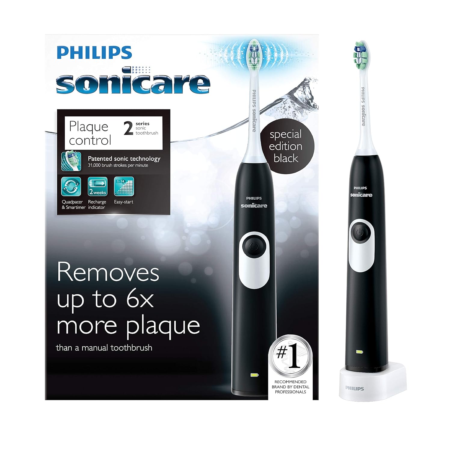 Philips Sonicare 2 Series plaque control rechargeable electric