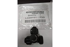 Pulsafeeder Bleed Valve Assembly Part L3300T01-PVD. 3/8-Inch OD Connection. PVD/TFE Material.