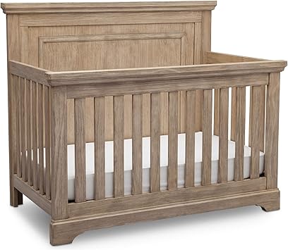 rustic whitewash crib