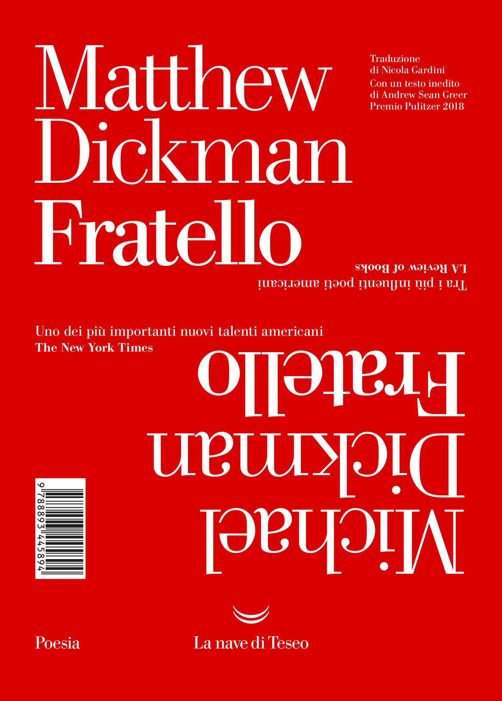 Fratello Testo Inglese A Fronte Amazon It Dickman Matthew Dickman Michael Gardini N Libri