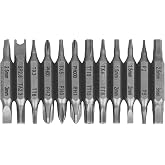 MEGAPRO&reg; Bit Pack - The Precision | 12 double-ended bits | Precision Bits | Standard micro sizes | Tamperproof bit | Compatible with MEGAPRO&reg; driver