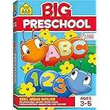 School Zone - Big Preschool Workbook - 320 Pages, Ages 3 to 5, Colors, Shapes, Numbers, Early Math, Alphabet, Pre-Writing, Ph
